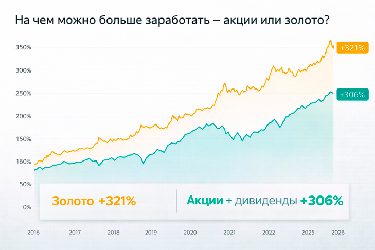 акции или золото